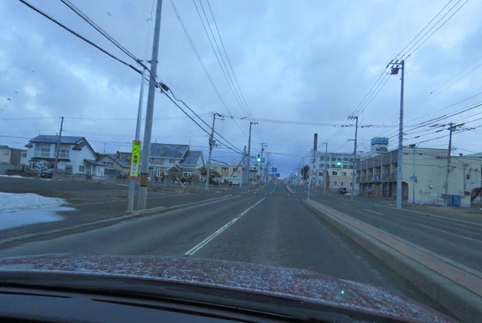 webnews今朝の北見/とん田通り、南大通り交差点から国道39号方向