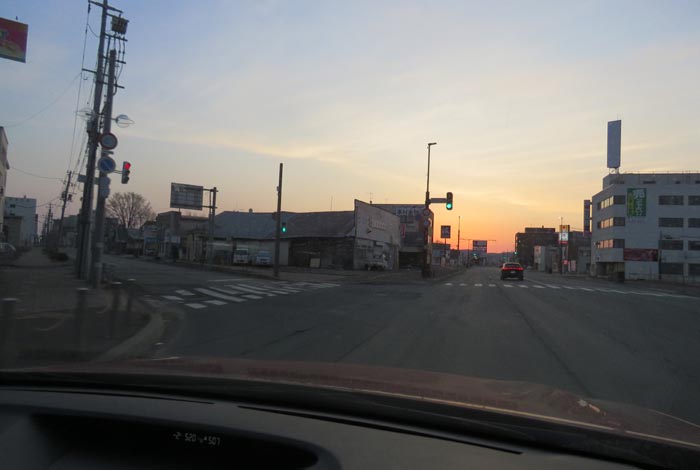 webnews今朝の北見/交差点から北4条通り側のパレスビル方向