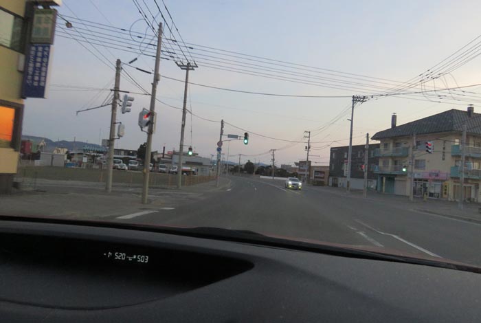 webnews今朝の北見/無加川橋を渡り南大通り交差点方向