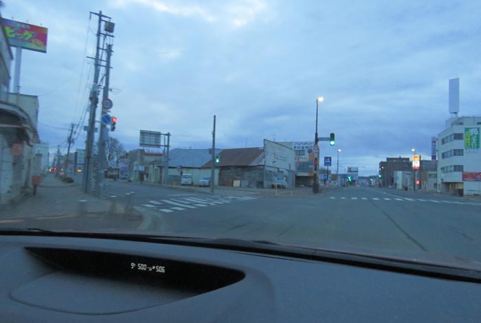 webnews今朝の北見/交差点から北4条通り側のパレスビル方向