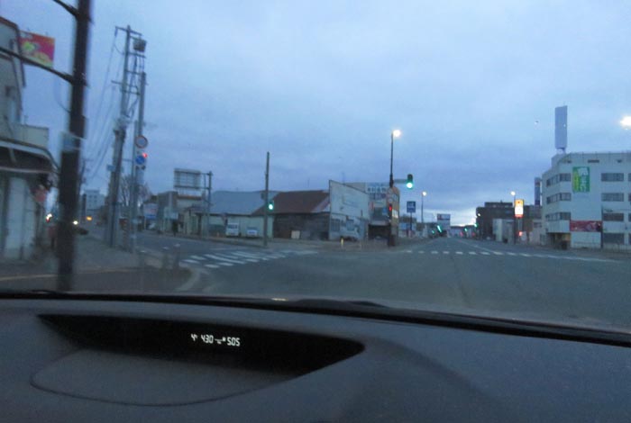 webnews今朝の北見/交差点から北4条通り側のパレスビル方向