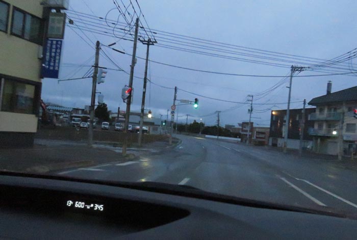 webnews今朝の北見/無加川橋を渡り南大通り交差点方向
