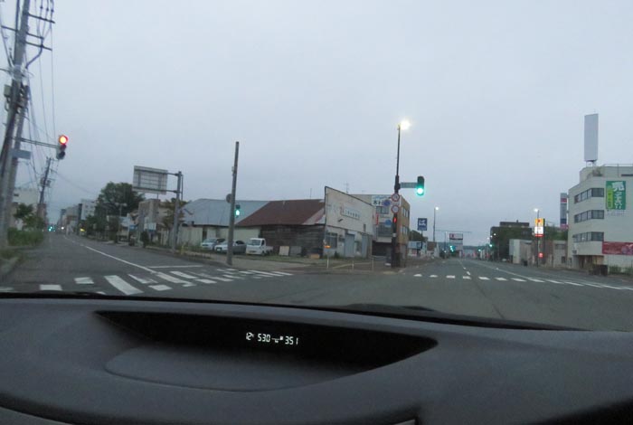 webnews今朝の北見/交差点から北4条通り側のパレスビル方向